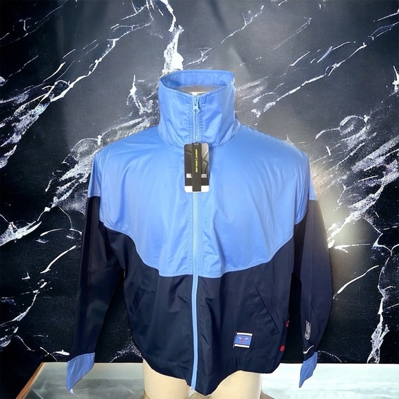 Nike Womens NBA Chicago Bulls City Edition Courtside Blue Full-Zip Jacket M NWT - Picture 16 of 16